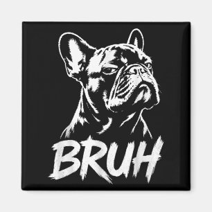 Aimant Frère Drôle Mème Bouledogue Français Amoureux des