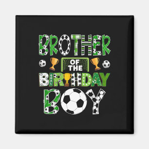 Aimant Frère du garçon qui fête son anniversaire Football