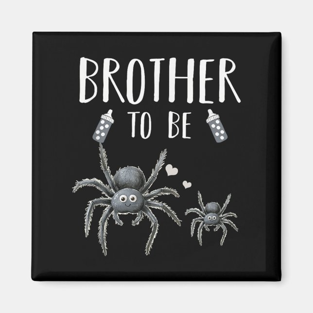 Aimant Frère pour être Sder Baby shower Faire-part Hallow (Devant)