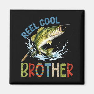 Aimant Frère super cool pêche frère anniversaire vintage