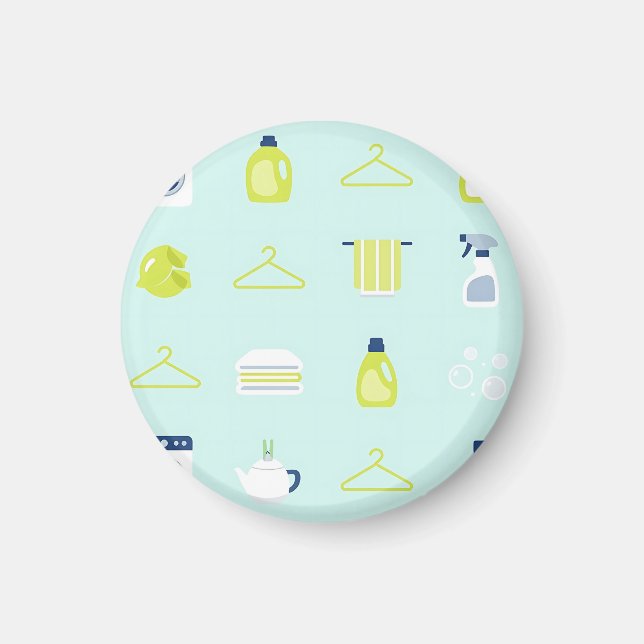 Aimant Fresh Laundry Day Pattern (Devant)