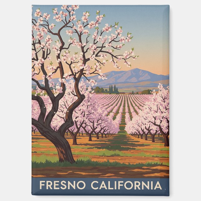 Aimant Fresno California Central Valley (Recto)