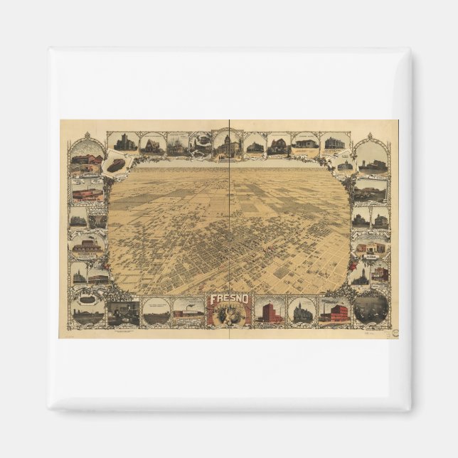 Aimant Fresno California en 1901 (Devant)