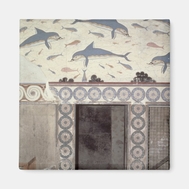 Aimant Fresques dauphins dans la salle de bain de la rein (Devant)