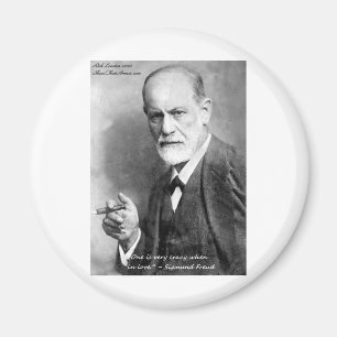 Aimant Freud Crazy Lovers Lovers Citer Cartes Cadeaux Etc
