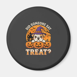 Aimant Friandise pour chien Halloween Design Bulldog Citr