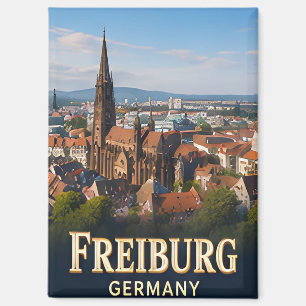 Aimant ✈️ Fribourg-en-Brisgau Allemagne Cadeau de voyage 