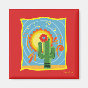 Aimant Frida Kahlo Cactus Graphic