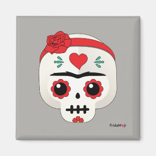 Aimant Frida Kahlo   FridaMoji - Sugar Skull