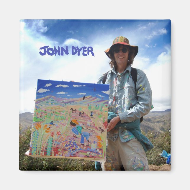 Aimant Fridge Art : Artiste John Dyer Profil photo (Devant)