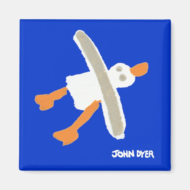 Aimant Fridge Art : Mouette (Devant)