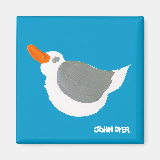 Aimant Fridge Art : Mouette (Devant)