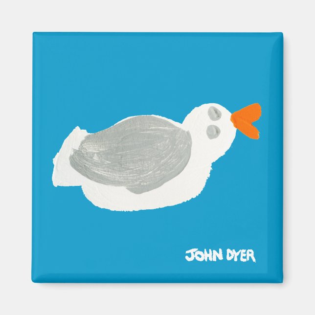 Aimant Fridge Art : Mouette (Devant)