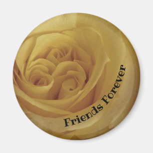 Aimant Friend Forever Friend Yellow Rose Photo Flower