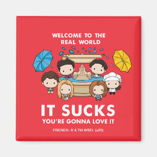 Aimant FRIENDS™  Bienvenue au Real World Chibi