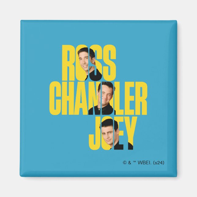 Aimant FRIENDS™ | Ross, Chandler et Joey (Devant)