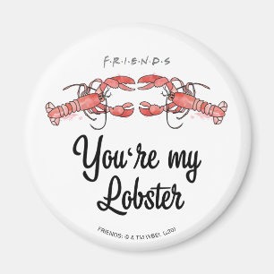 Aimant FRIENDS™   Tu es mon homard Citation aquarelle