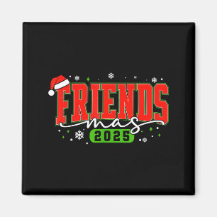 Aimant Friendsmas 2025 Friends Chapeau de Père Noël Joyeu