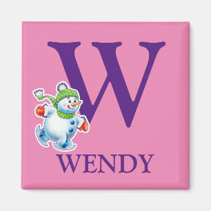 Aimant frigidaire de Noël pour bonhomme de neige