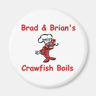 Aimant frigo à bille Brad & Brian's Crawfish Boils