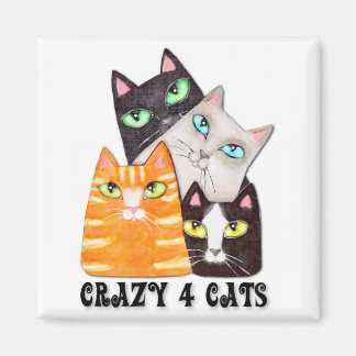 Aimant frigo Amoureux des chats