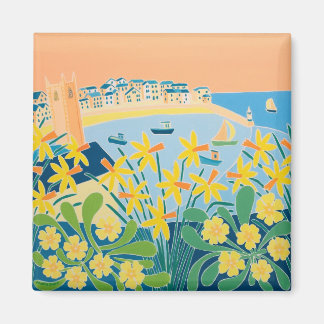 Aimant Frigo Art : Une explosion de jonquilles St Ives