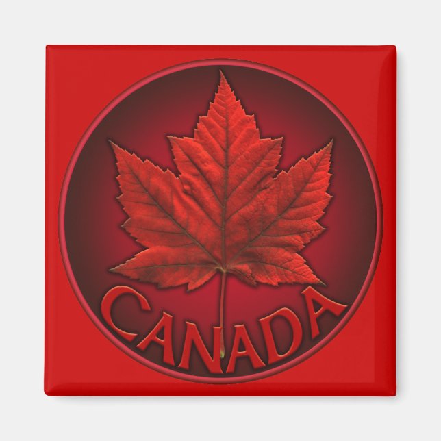 Aimant frigo Canada Souvenir Canada Feuille d'érab (Devant)