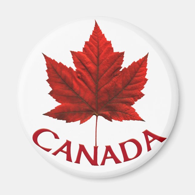 Aimant frigo Canada Souvenir Canada Feuille d'érab (Devant)