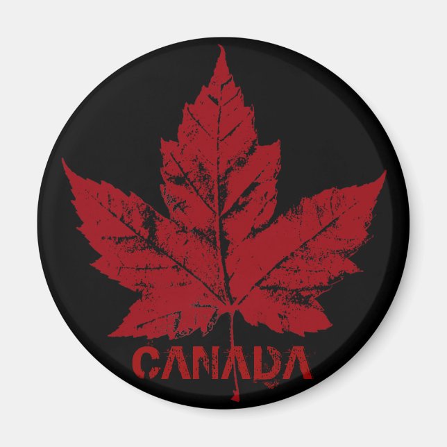 Aimant frigo Canada Souvenir Canada Feuille d'érab (Devant)