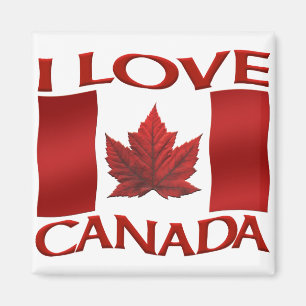 Aimant frigo Canada Souvenir J'aime Canada
