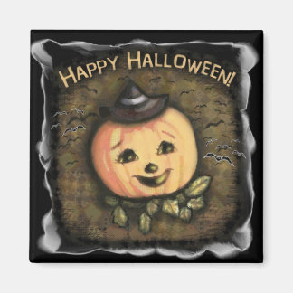 Aimant frigo Citrouille Vintage Halloween