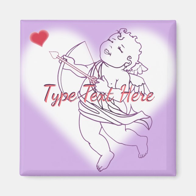 Aimant frigo Cupid Magnet de Saint Valentin (Devant)