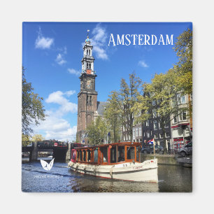 Aimant frigo de canal d'Amsterdam par Velvet Escap