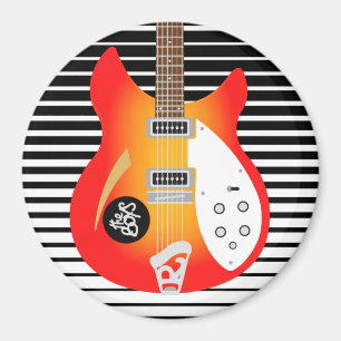 Aimant Frigo de guitare Mod Brit Pop Art
