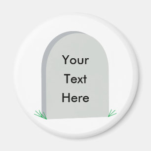 aimant frigo de pierre tombale