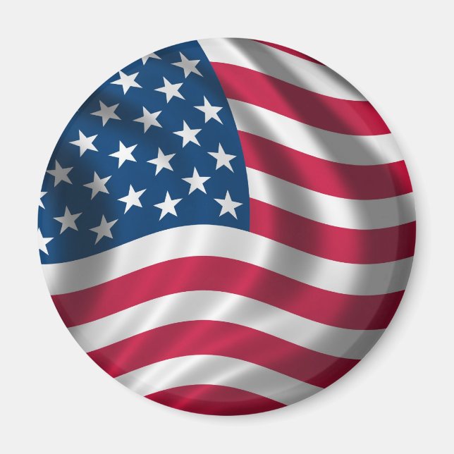 Aimant frigo drapeau américain (Devant)