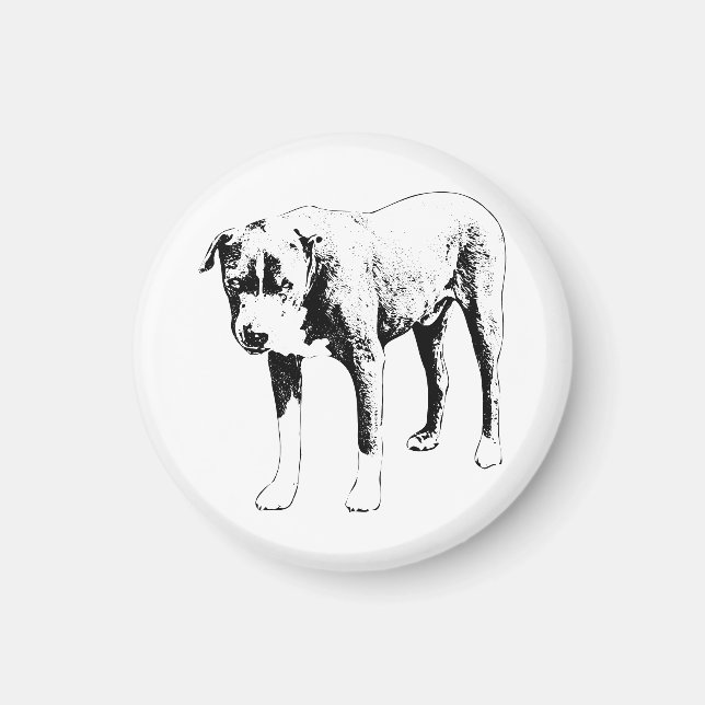 Aimant Frigo Friend, Pit Bull Steady (Devant)