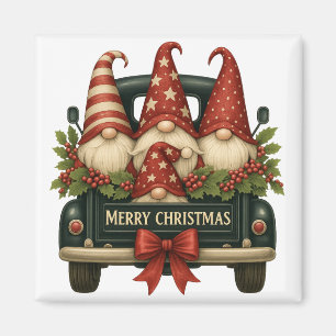 Aimant frigo Gnomes de Noël