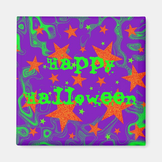Aimant frigo "Happy Halloween" (Devant)
