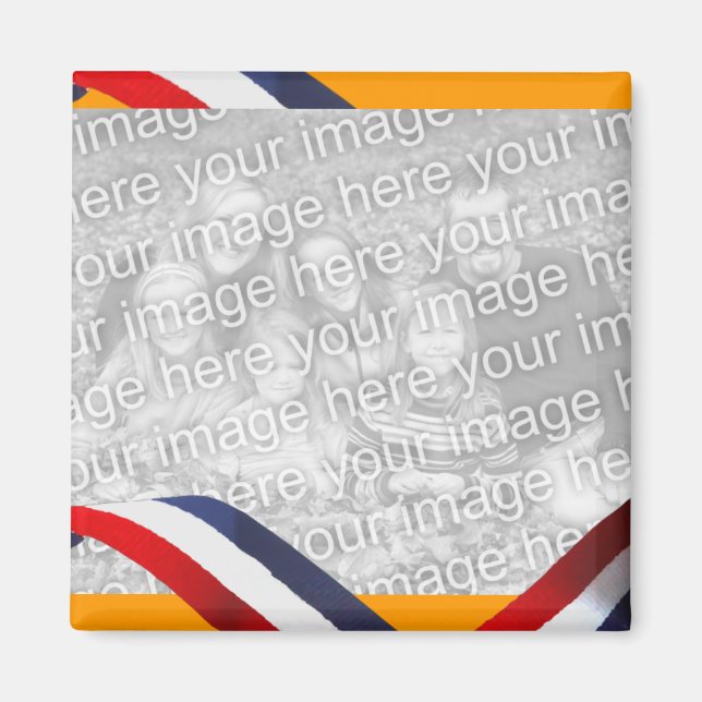 Aimant frigo Holland Dutch Red White Blue Orange (Devant)
