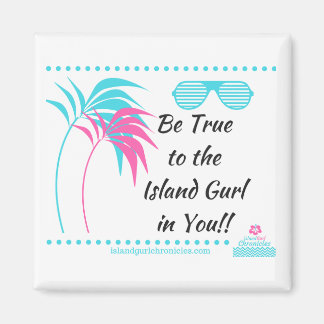 Aimant frigo Island Gurl