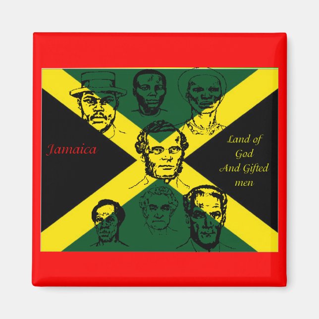 aimant frigo jamaïque national héros (Devant)