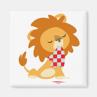Aimant frigo Lion caricaturé