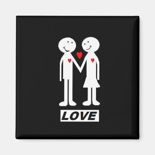 aimant frigo "love" (Devant)