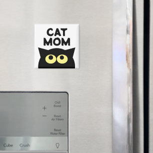 Aimant frigo maman chat pour les amoureux des anim