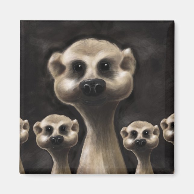 Aimant frigo Meerkat (Devant)