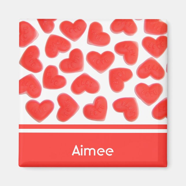 Aimant frigo "Nom" de Sweet Hearts (Devant)