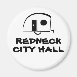 aimant frigo REDNECK CITY HALL
