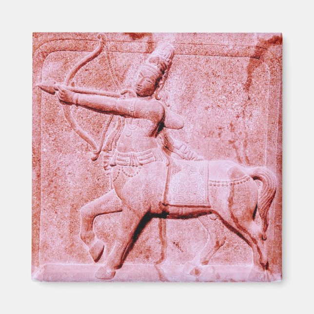 Aimant frigo rose pâle Sagittarius (Devant)