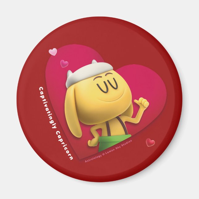 Aimant frigo Saint Valentin pour Capricorn (Devant)